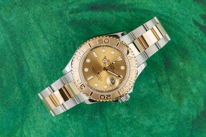 Rolex Yacht-Master 40 16623 Champagne Dial Two Tone 2005 - The Watch Business Sydney