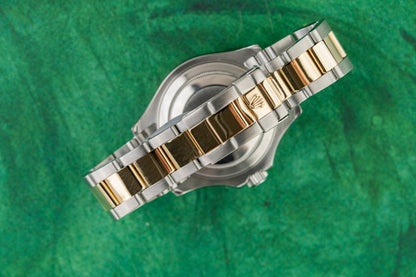 Rolex Yacht-Master 40 16623 Champagne Dial Oyster Bracelet Clasp - The Watch Business Sydney CBD