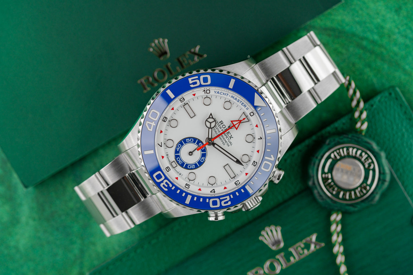 Rolex Yacht-Master II 126680 White Dial Stainless Steel Case - The Watch Business Sydney CBD