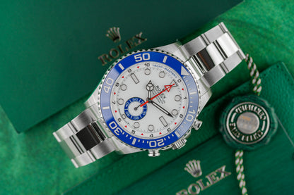Rolex Yacht-Master II 126680 White Dial Stainless Steel Case - The Watch Business Sydney CBD