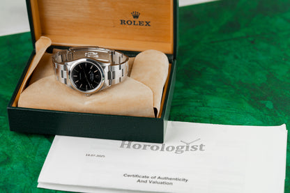 Rolex Air-King 14000 Stainless Steel Black Dial 34mm 1997 Model