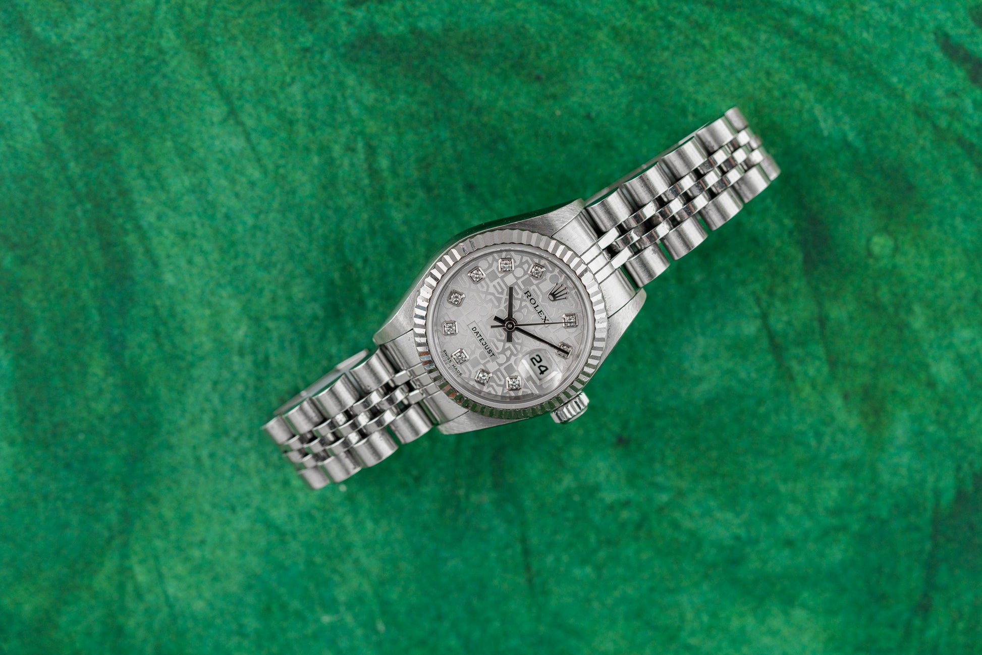 Rolex Lady-Datejust 26 79174 Silver Computer Diamond Dial Stainless Steel 2003 - The Watch Business Sydney