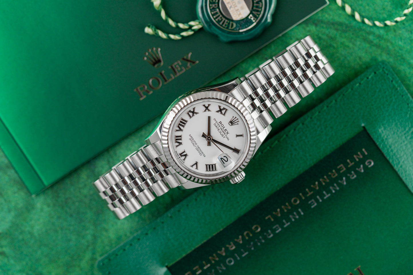 Rolex Datejust 31 White Roman Dial 278274 Stainless Steel Jubilee Fluted 2021