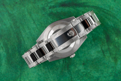 Rolex Datejust 41 Mint Green Dial 126334 case and crown - The Watch Business
