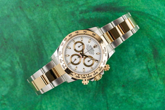 Rolex Daytona 116503 White Dial Two Tone Yellow Gold 2021 Model