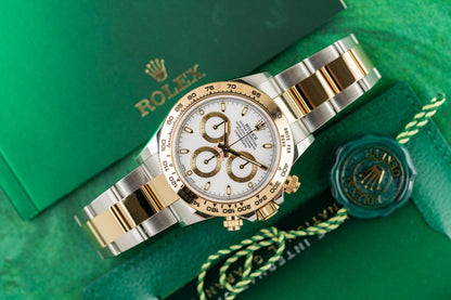 Rolex Daytona 116503 White Dial Two Tone Yellow Gold 2021 Model
