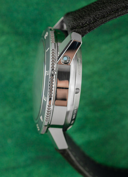 Sinn 103 Classic 12 Limited Edition 103.181 Reverse Panda Dial Ceramic 12-Hour Bezel Case Profile - The Watch Business Sydney