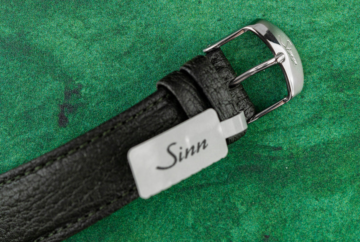 Sinn 103 Classic 12 Limited Edition 103.181 Reverse Panda Dial Leather Strap Buckle - The Watch Business Sydney CBD