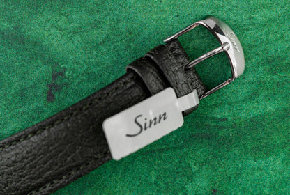 Sinn 103 Classic 12 Limited Edition 103.181 Reverse Panda Dial Leather Strap Buckle - The Watch Business Sydney CBD