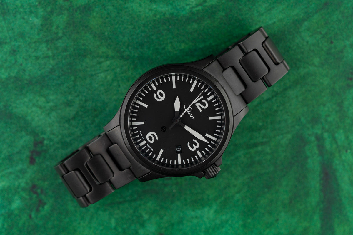 Sinn 856 S Pilot Watch Black Dial Black Hard Coated Steel 2025 - The Watch Business Sydney