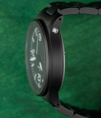 Sinn 856 S Pilot Watch Black Dial Case Profile - The Watch Business Sydney CBD