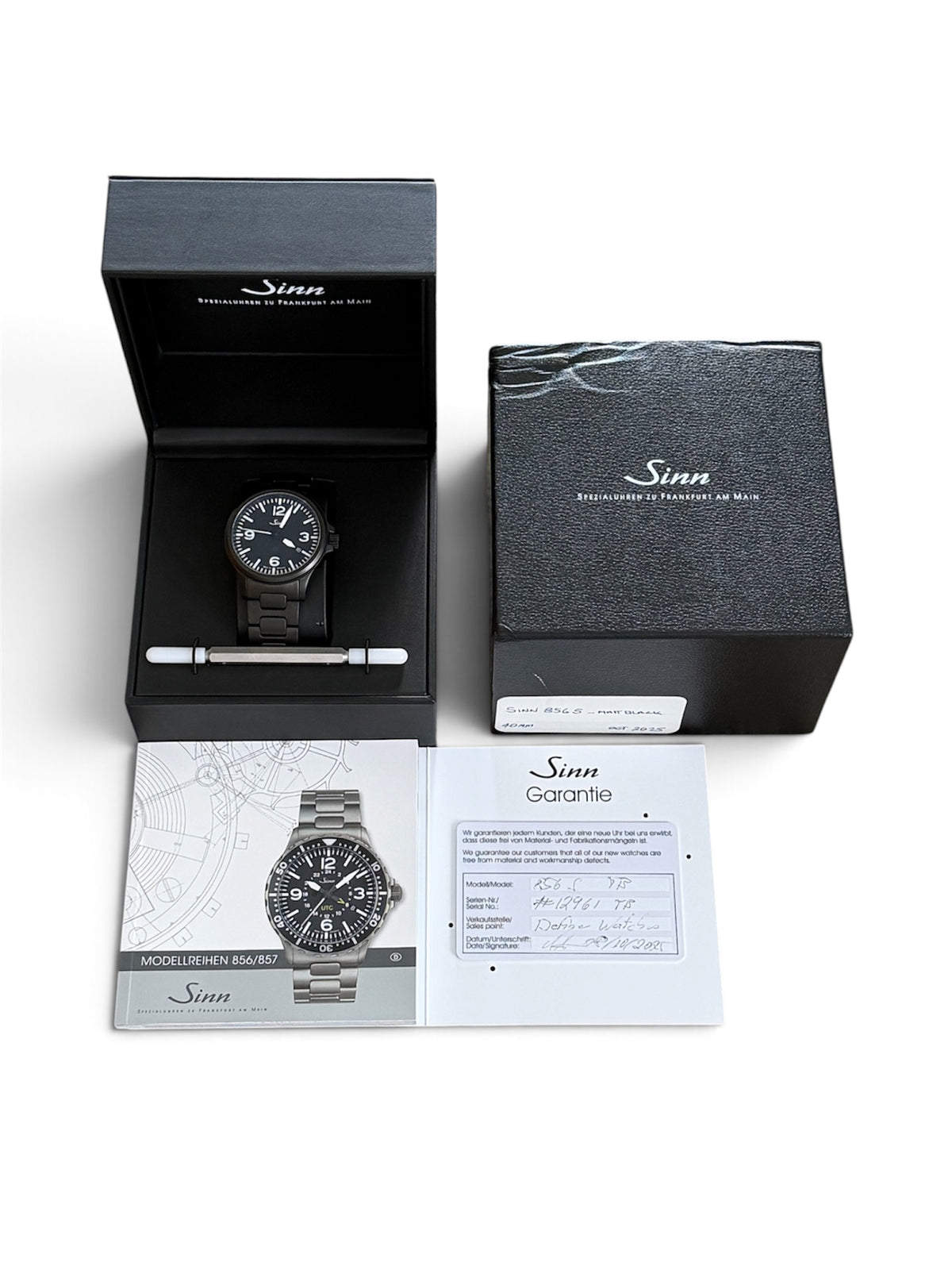 Sinn 856 S Pilot Watch Black Dial Full Set Box and Papers 2025 - Sinn Sydney