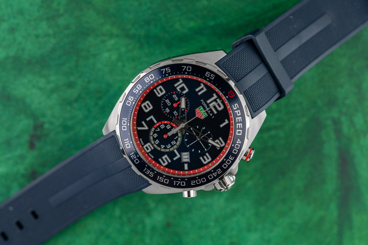 TAG Heuer Formula 1 Red Bull Racing CAZ101AL Blue Dial Chronograph 2023 - The Watch Business Sydney