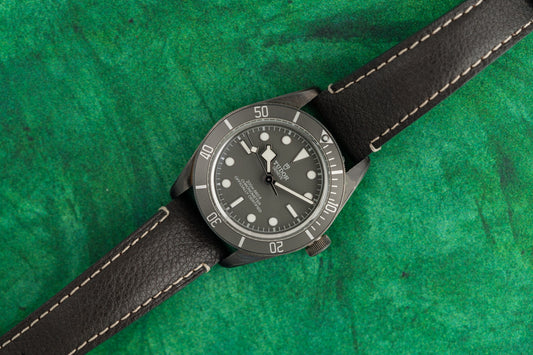 Tudor Black Bay Fifty-Eight 79010SG Silver Case Leather Strap 2021 Model