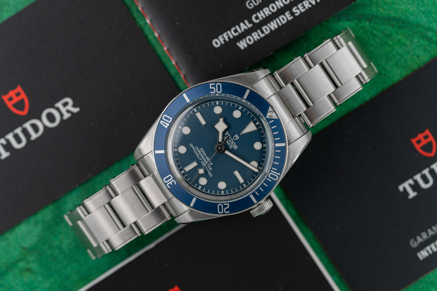 Tudor Black Bay Fifty-Eight 79030B dial close-up - Pre-Owned Sydney