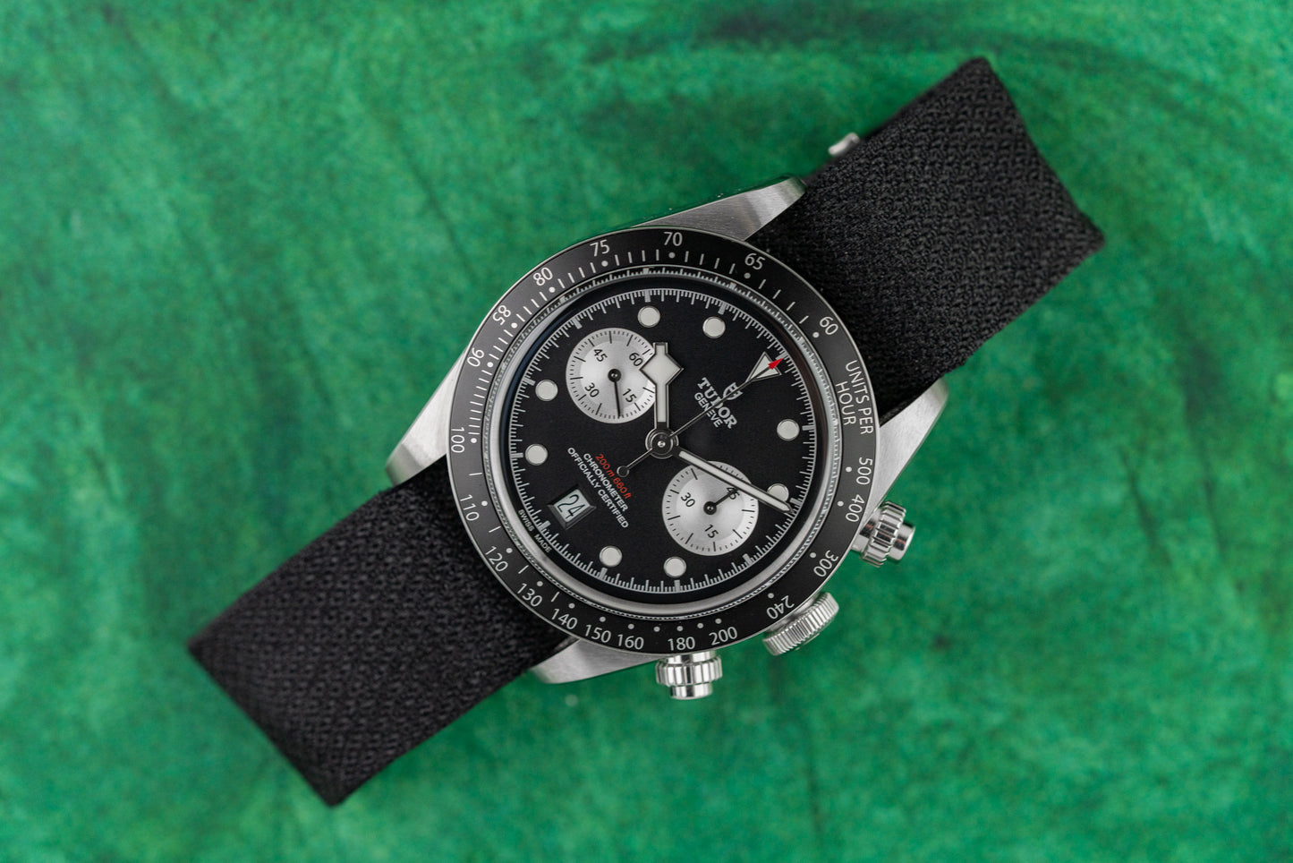 Tudor Black Bay Chrono 79360N Black Dial Sub-Dials - The Watch Business Sydney