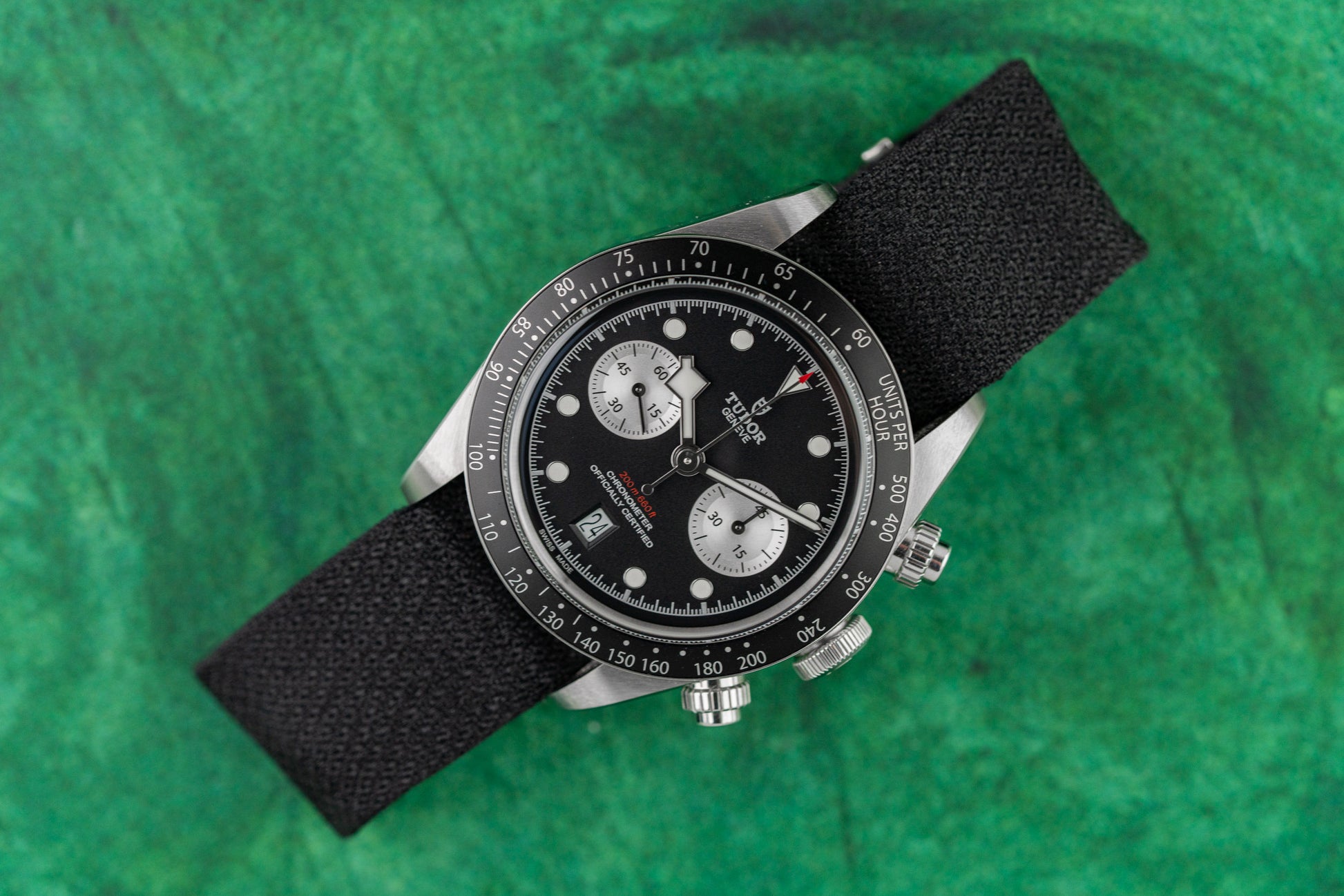 Tudor Black Bay Chrono 79360N Black Dial Sub-Dials - The Watch Business Sydney