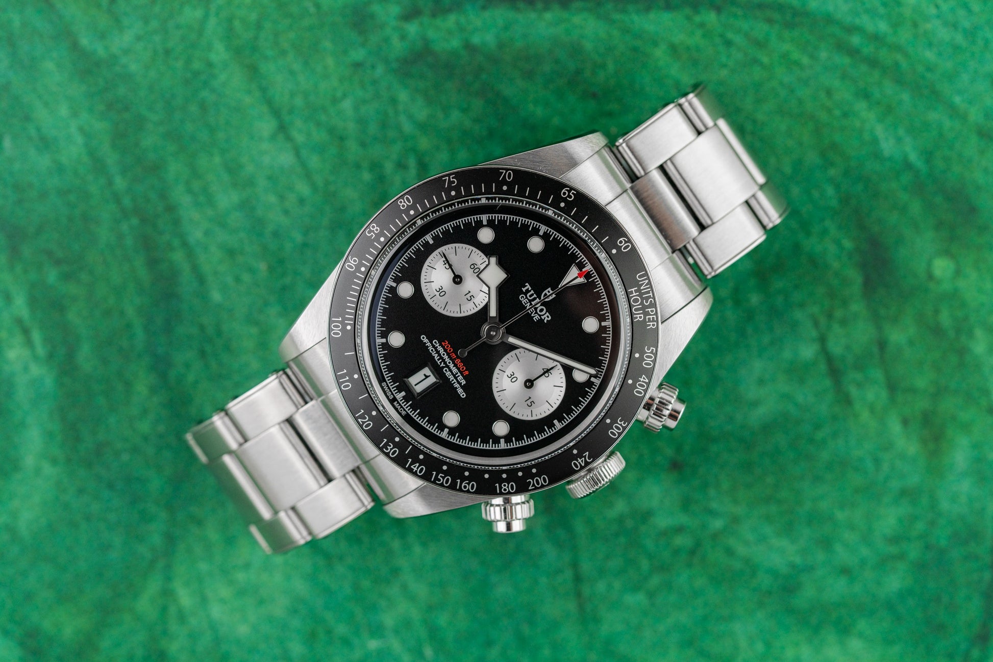 Tudor Black Bay Chrono 79360N Black Dial Stainless Steel Bracelet 2023 - The Watch Business Sydney