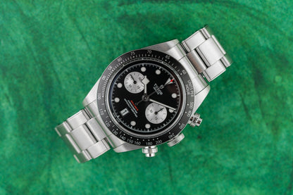 Tudor Black Bay Chrono 79360N Black Dial Stainless Steel Bracelet 2023 - The Watch Business Sydney
