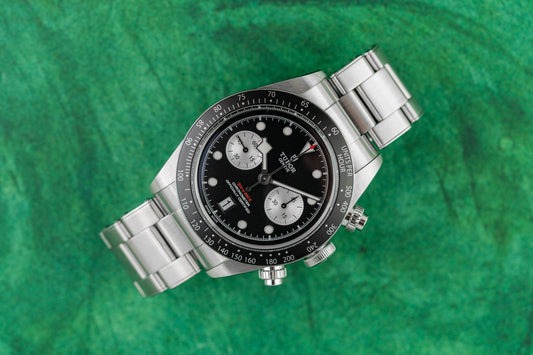 Tudor Black Bay Chrono 79360N Black Dial Stainless Steel Bracelet 2023 - The Watch Business Sydney