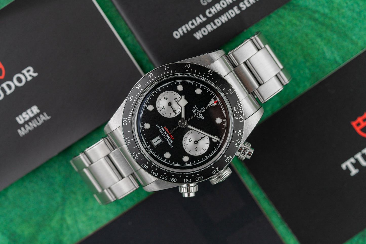 Tudor Black Bay Chrono 79360N Black Inverted Panda Dial - The Watch Business Sydney