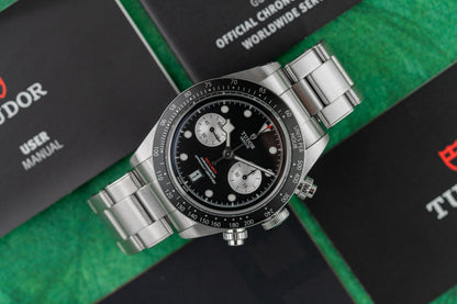 Tudor Black Bay Chrono 79360N Black Inverted Panda Dial - The Watch Business Sydney