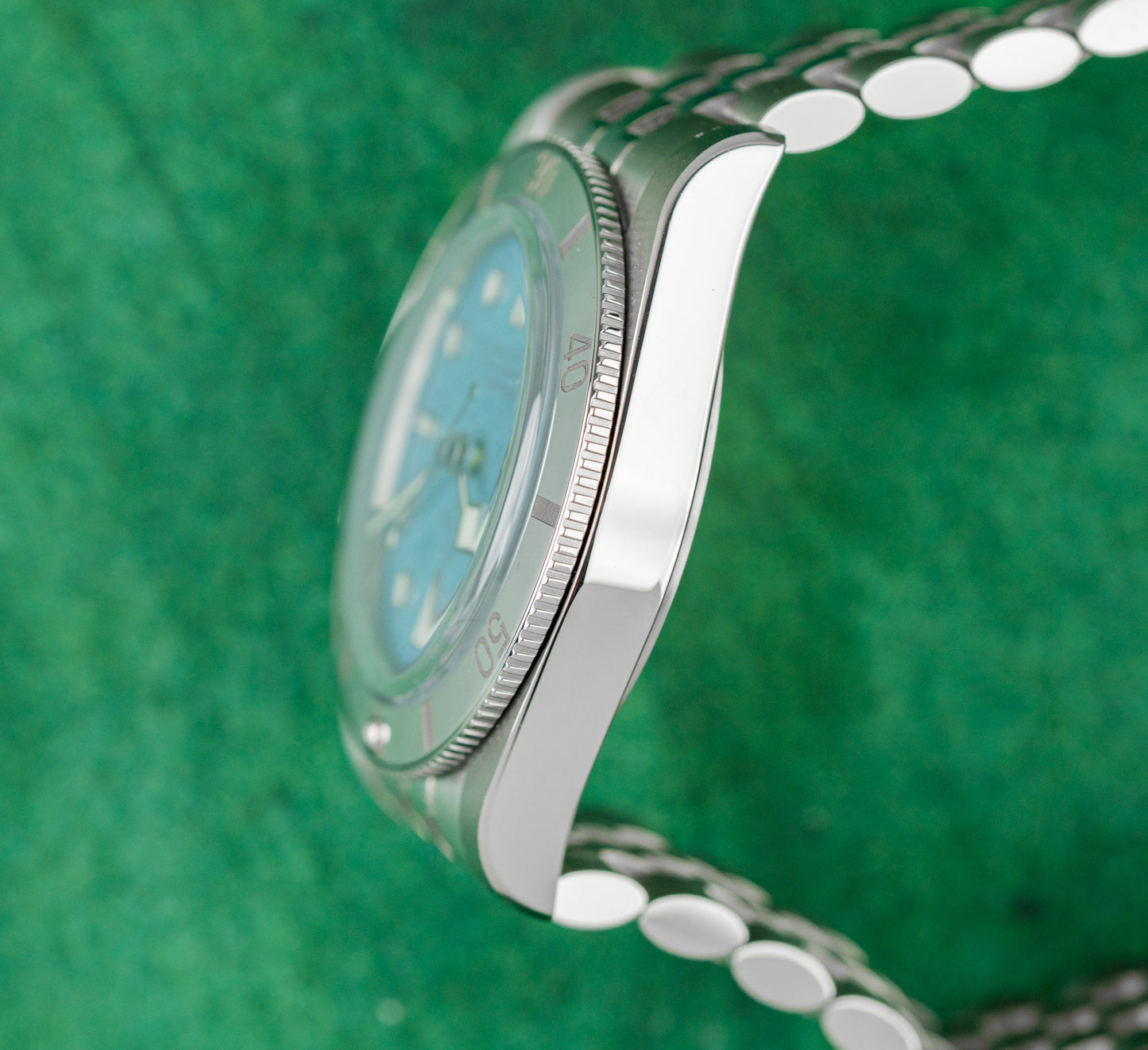 Tudor Black Bay 54 79000 Lagoon Blue Dial Polished Steel Bezel Case - The Watch Business Sydney CBD