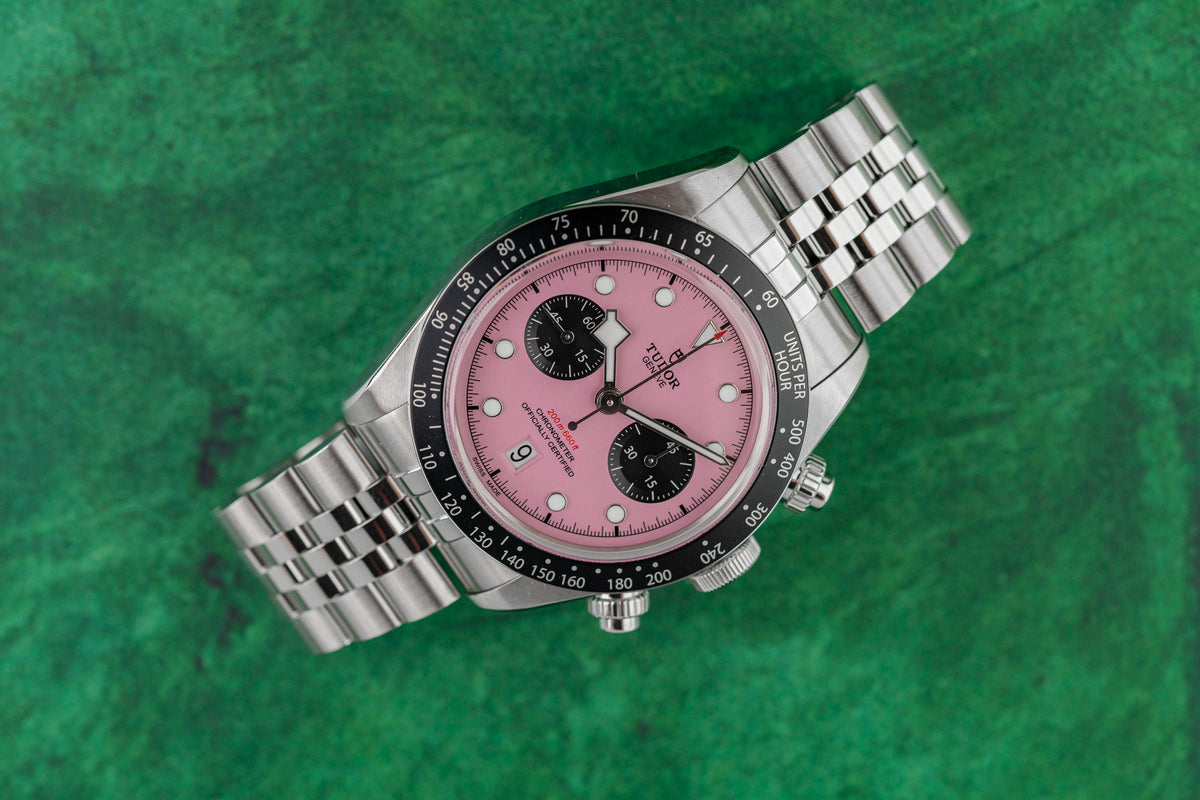Tudor Black Bay Chrono 79360N Pink Dial Inter Miami Unworn 2026 - The Watch Business Sydney