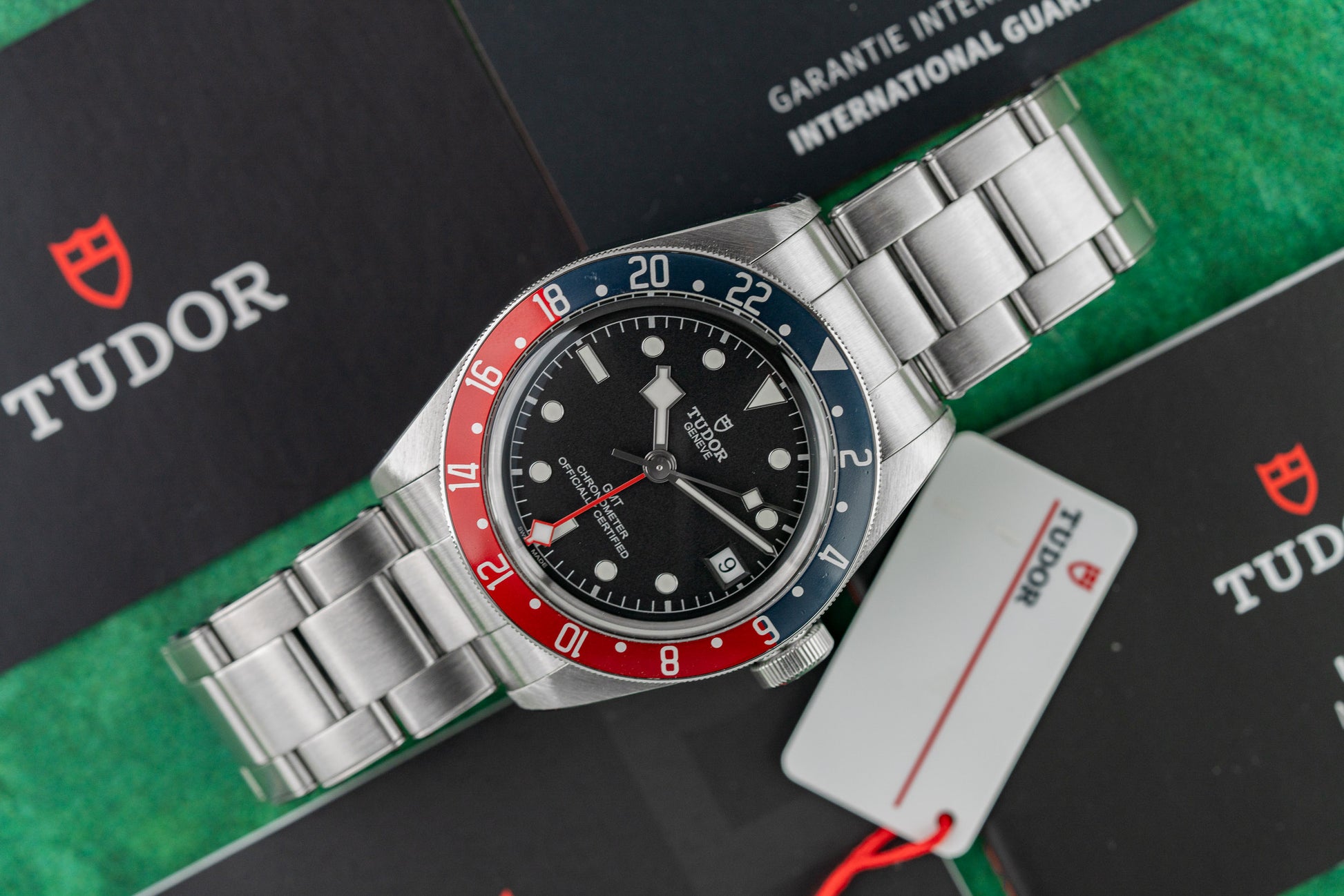 Tudor Black Bay GMT 79830RB Black Dial Snowflake GMT Hand Case - The Watch Business Sydney CBD