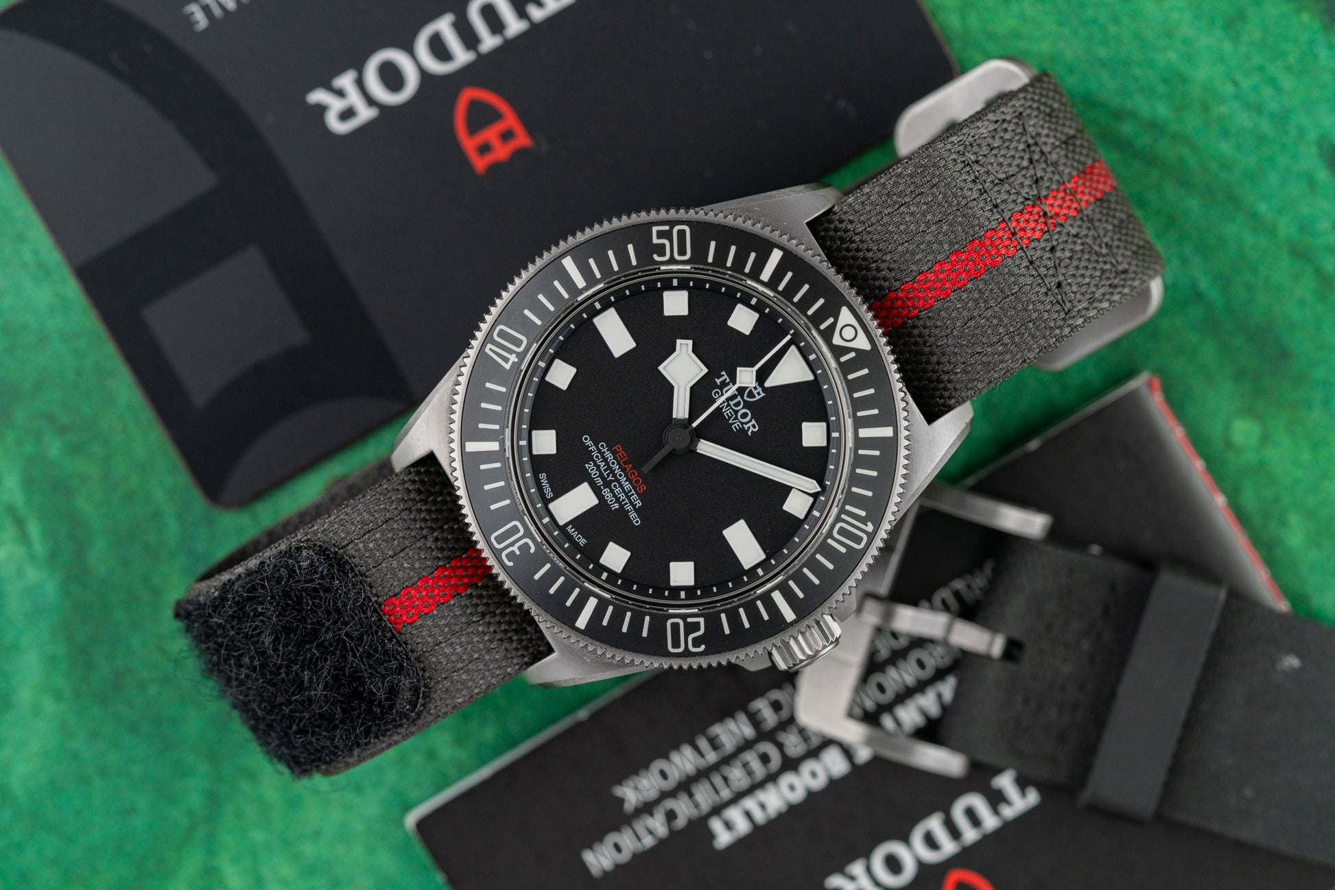Tudor Pelagos FXD M25717N-0001 Black Dial Titanium Case Fixed Strap Bars - The Watch Business Sydney CBD