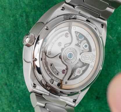 Urban Jurgensen Jurgensen One 5241 Soft White Dial Sapphire Caseback 22k Gold Rotor - The Watch Business Sydney CBD