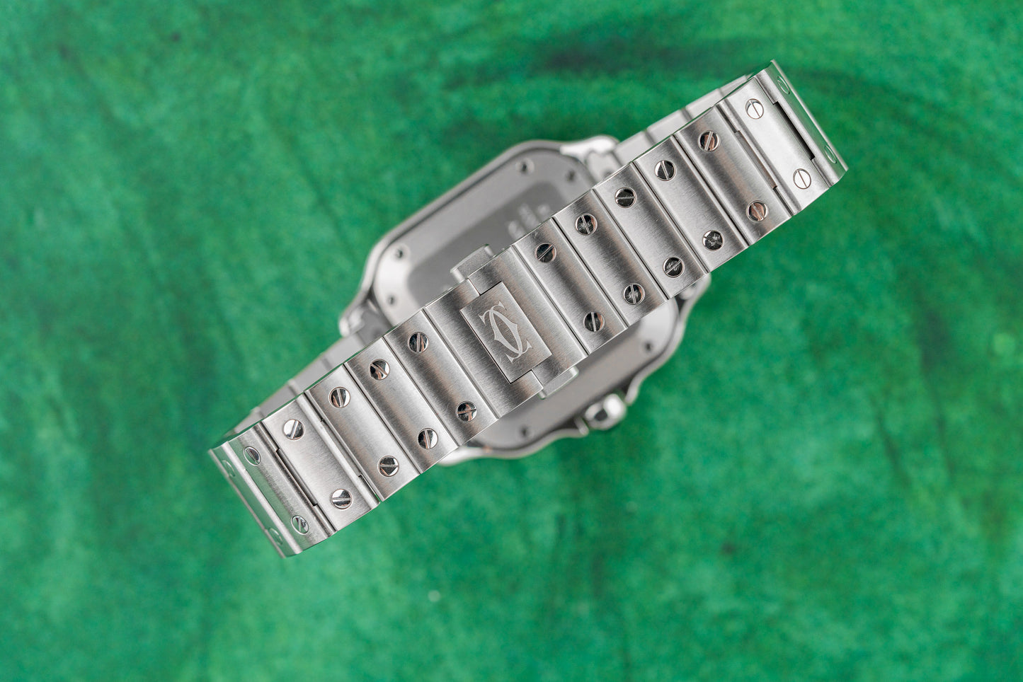 Cartier Santos De Cartier WSSA0029 Medium White Dial Stainless Steel Case - The Watch Business Sydney CBD