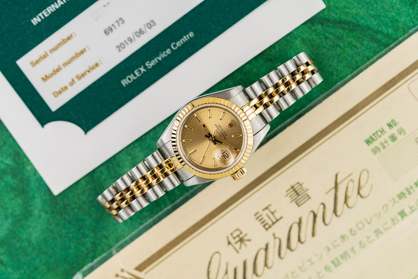 Rolex Lady-Datejust 26 69173 Two Tone Yellow Gold Case The Watch Business Sydney