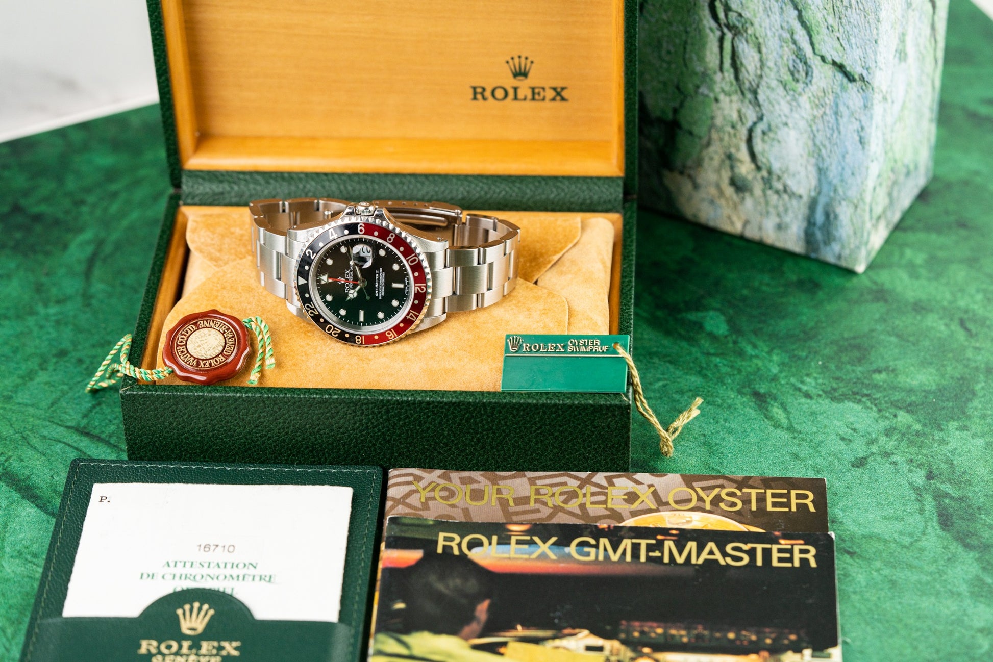 Rolex GMT-Master II 'Coke' 16710 Stainless Steel Black Dial 2000