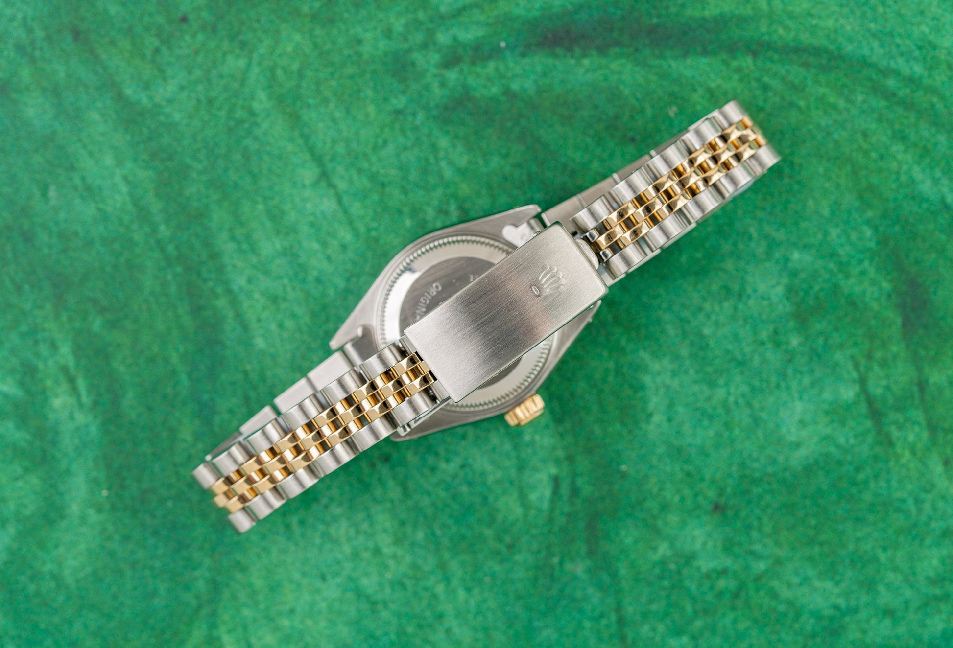 Rolex Lady-Datejust 26 Champagne Diamond Dial 69173 Two Tone Yellow Gold 1991 Model