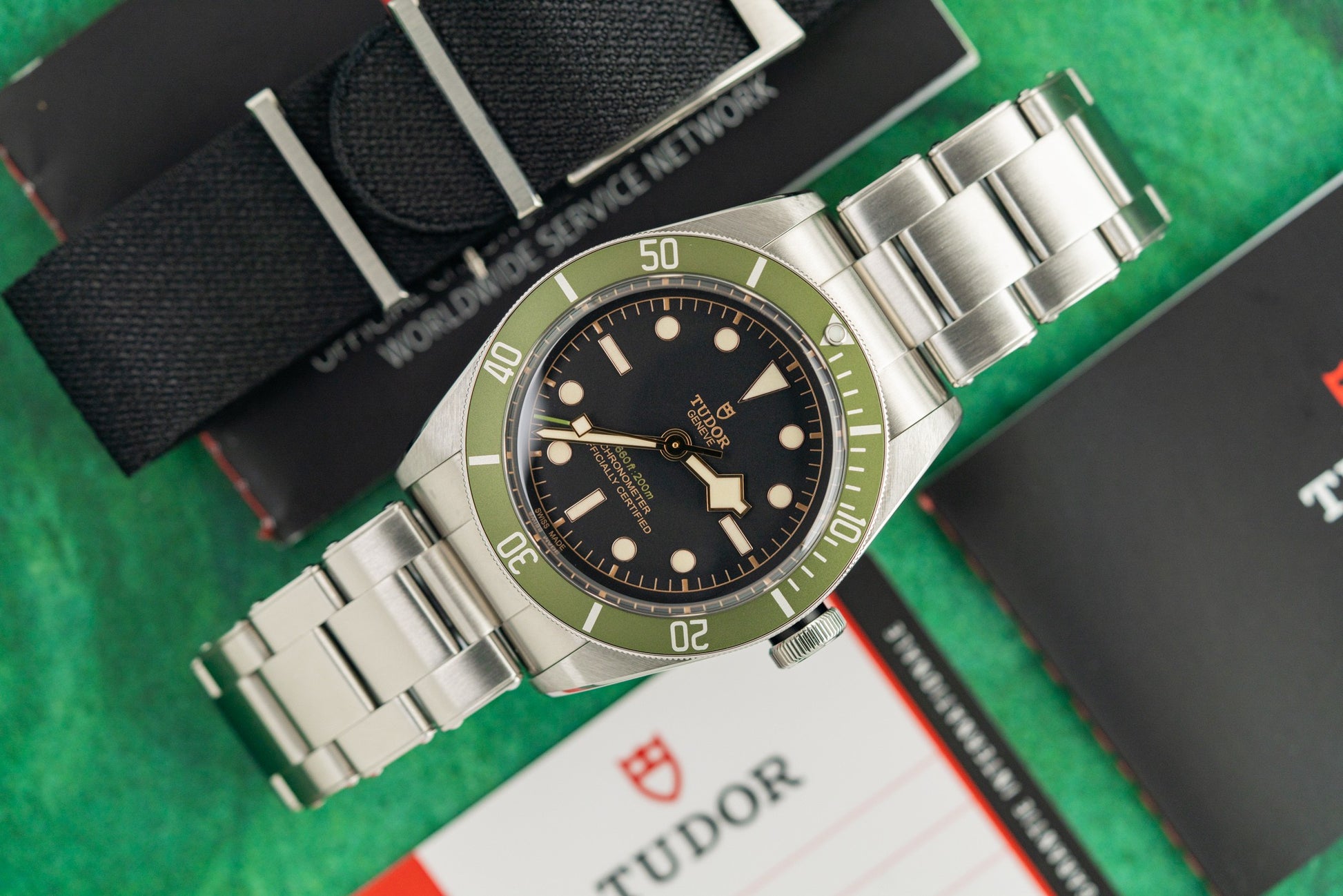 Tudor Black Bay Harrods 79230G Green Bezel Limited Edition 2018