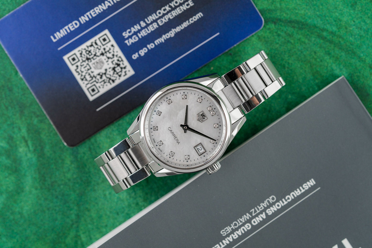 TAG Heuer Carrera WAR1314.BA0778 Mother of Pearl Diamond Dial 2023 Model