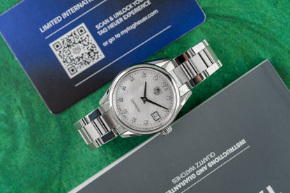TAG Heuer Carrera WAR1314.BA0778 Mother of Pearl Diamond Dial 2023 Model