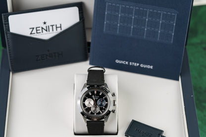 Zenith Chronomaster Sport 03.3100.3600/21.C822 Black dial Rubber Strap 2022