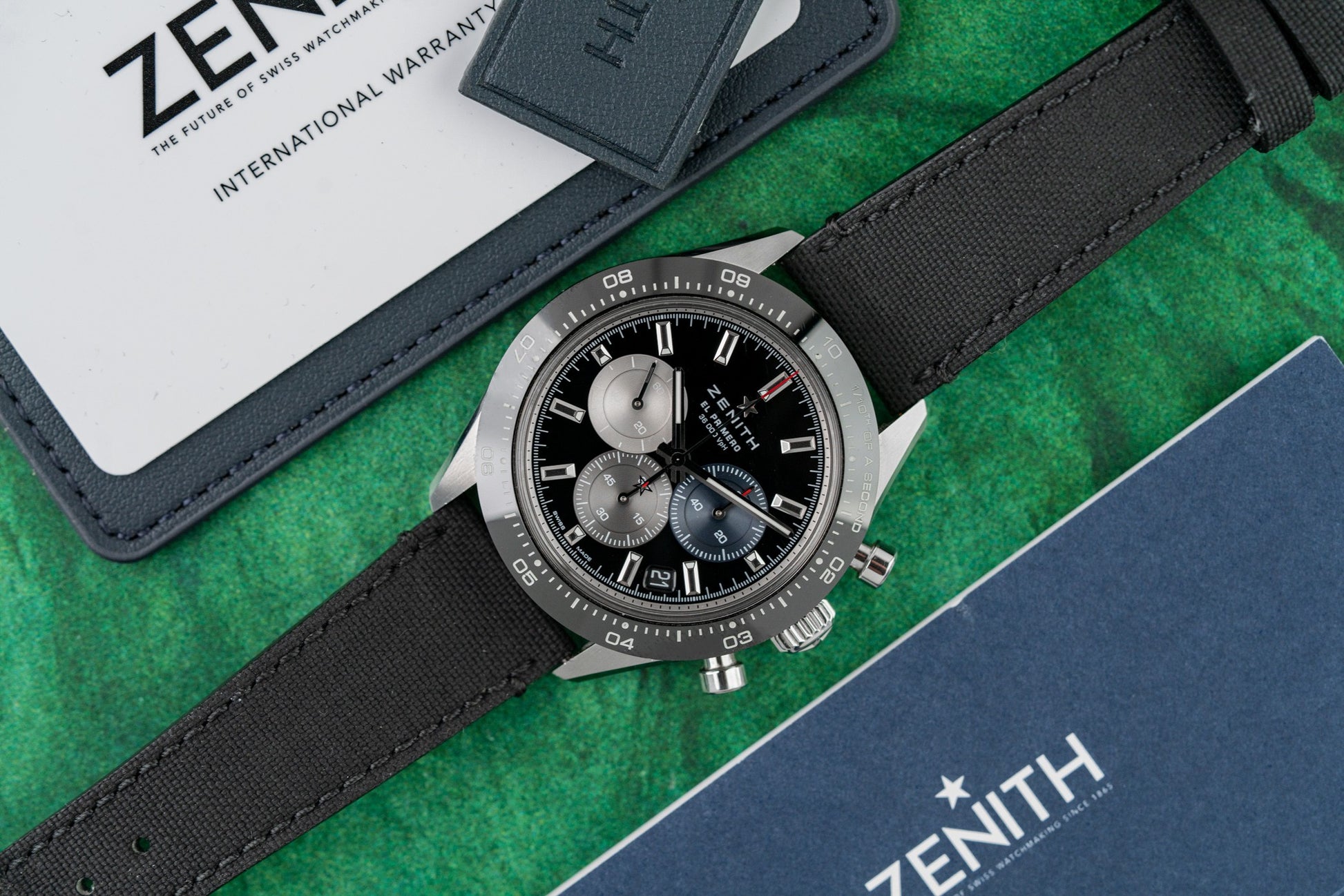 Zenith Chronomaster Sport 03.3100.3600/21.C822 Black dial Rubber Strap 2022