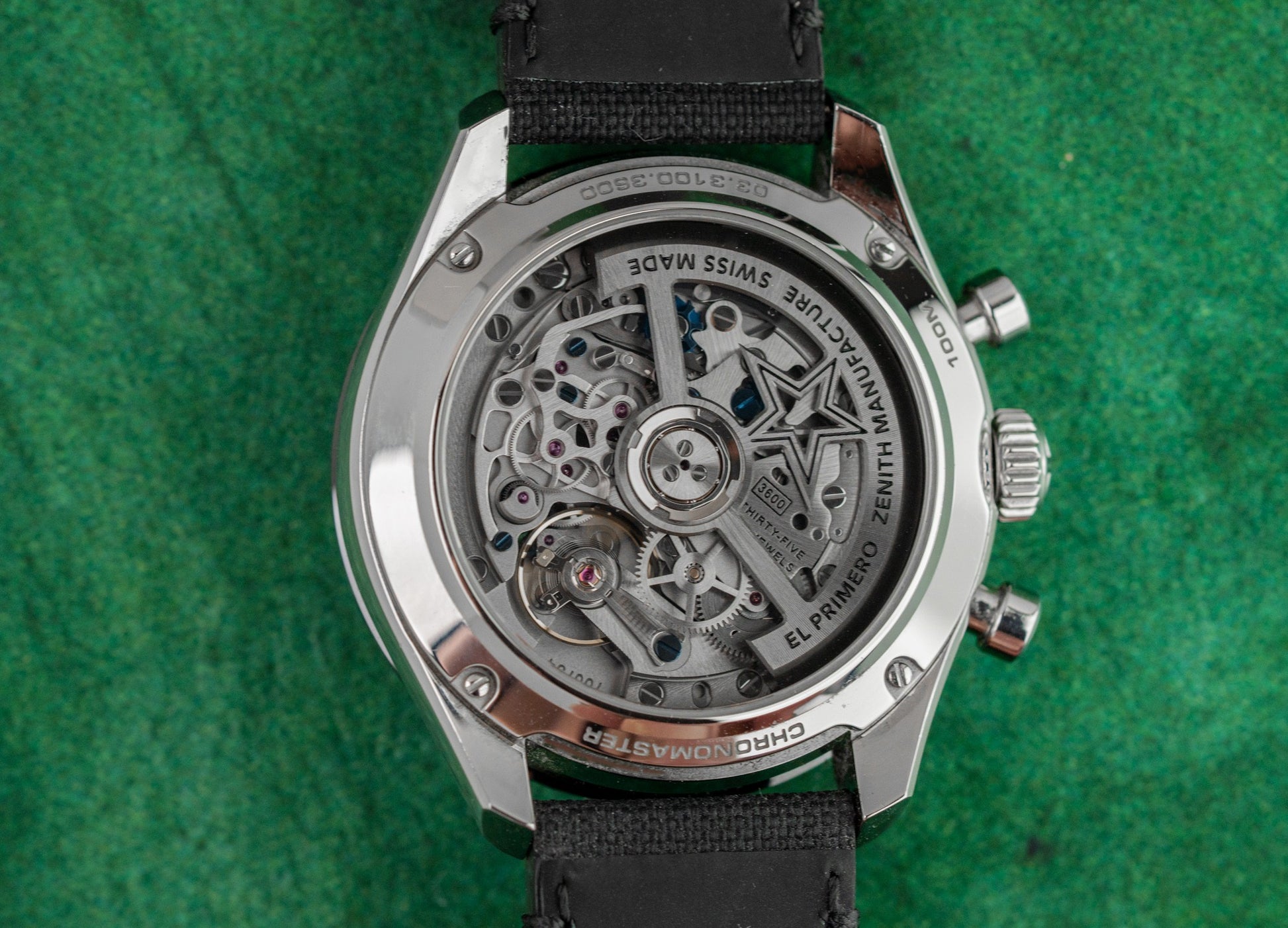 Zenith Chronomaster Sport 03.3100.3600/21.C822 Black dial Rubber Strap 2022