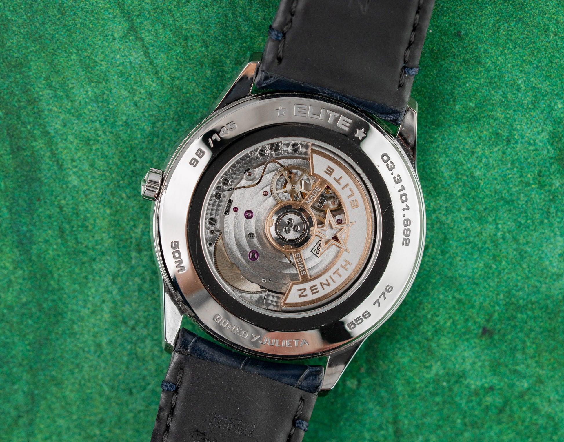 Zenith Elite Moonphase 03.3101.692/02.C922 Romeo case and crown - The Watch Business