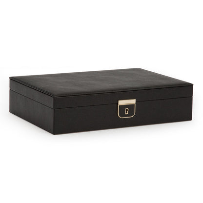 Wolf Palermo Medium Jewellery Box Black - The Watch Business