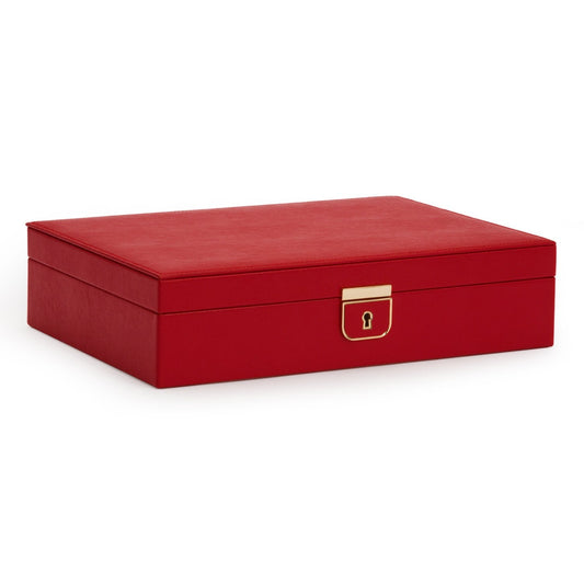 Wolf Palermo Medium Jewellery Box Red - The Watch Business