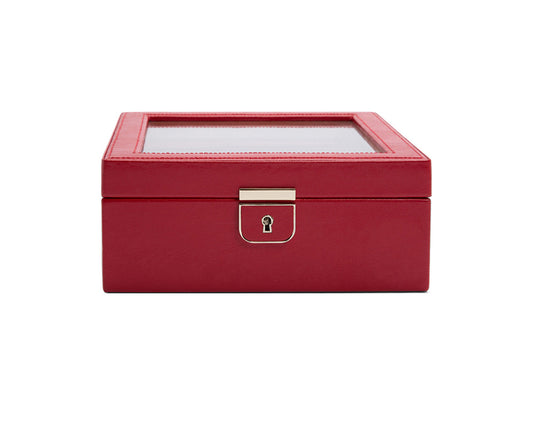 Wolf Palermo 6 Piece Watch Box Red - The Watch Business