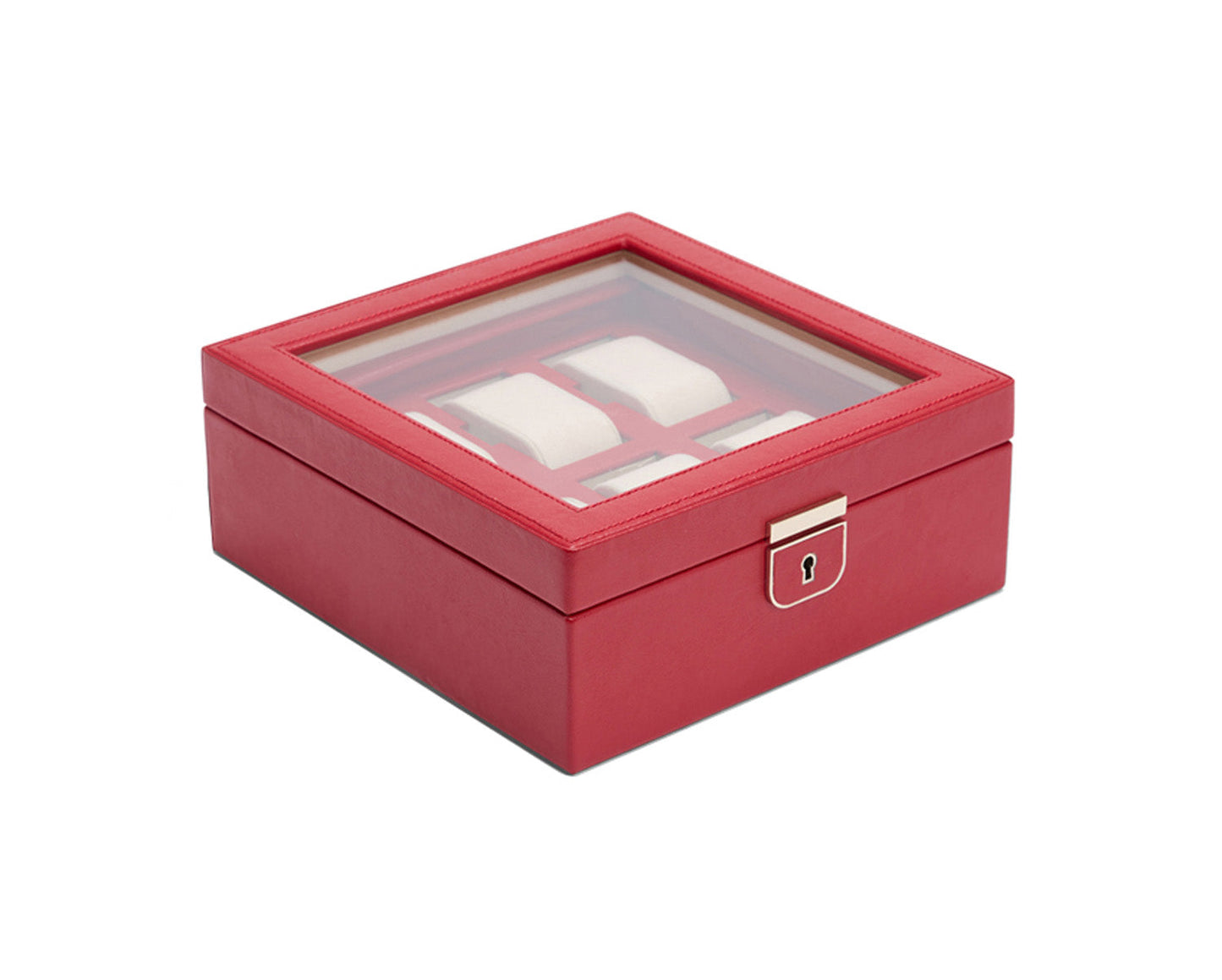 Wolf Palermo 6 Piece Watch Box Red - The Watch Business