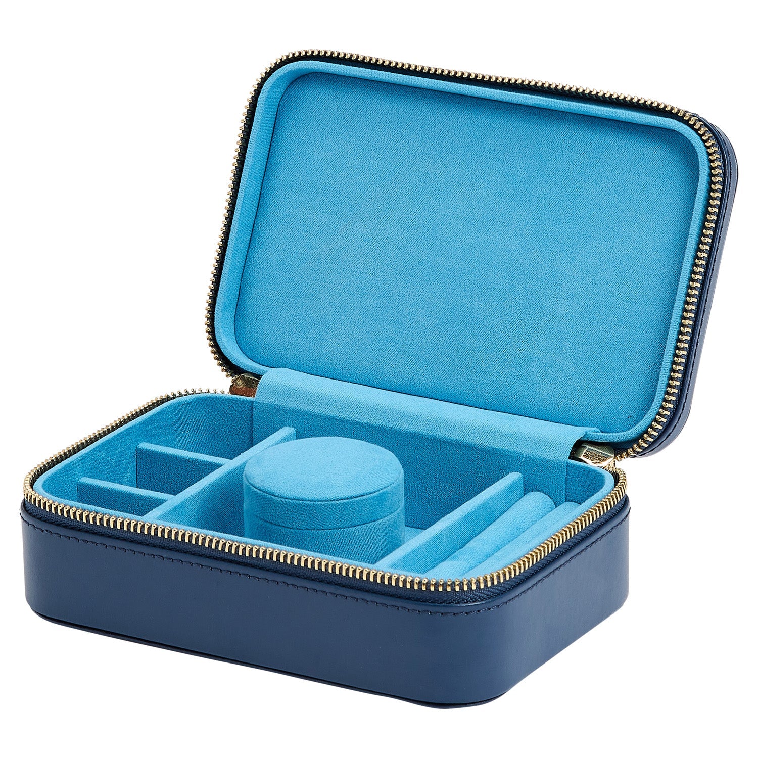 Wolf Sophia Travel Zip Case Indigo - The Watch Business