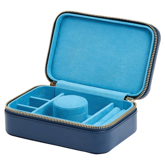 Wolf Sophia Travel Zip Case Indigo - The Watch Business