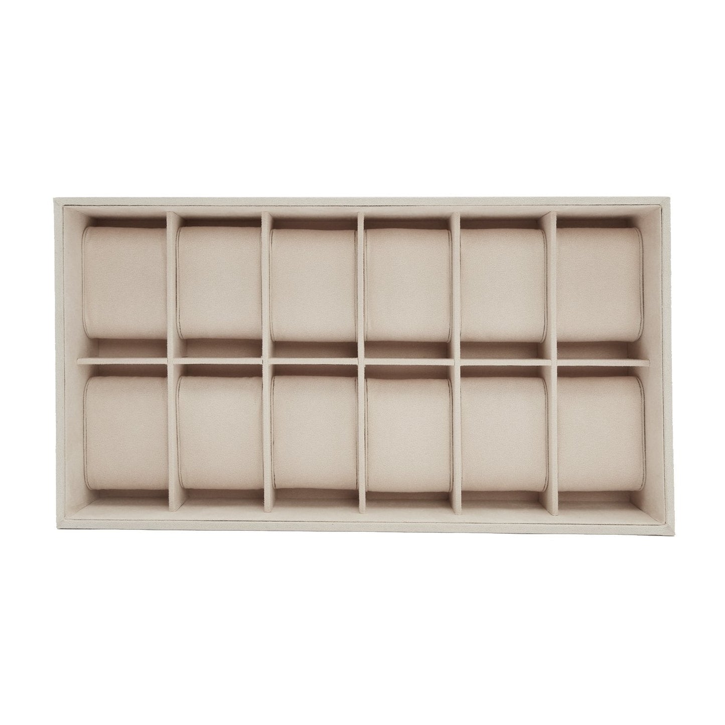 Wolf Vault 12Pc Watch Tray Insert Beige - The Watch Business