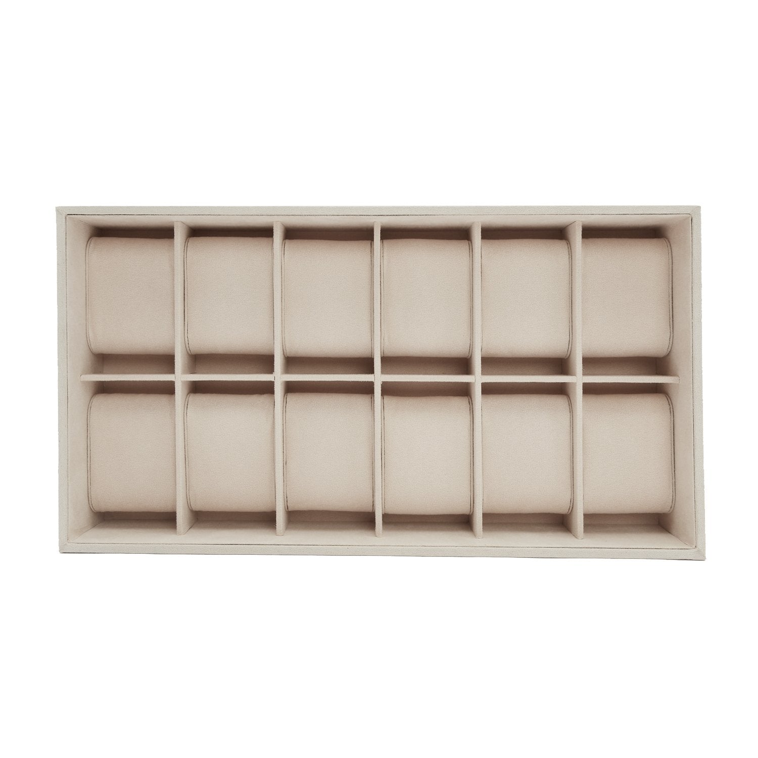 Wolf Vault 12Pc Watch Tray Insert Beige - The Watch Business